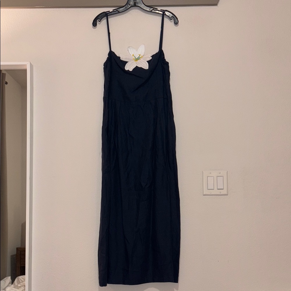Fanm Mon Lorr Latrice Linen Midi Dress SZ L NWT - Picture 4 of 8